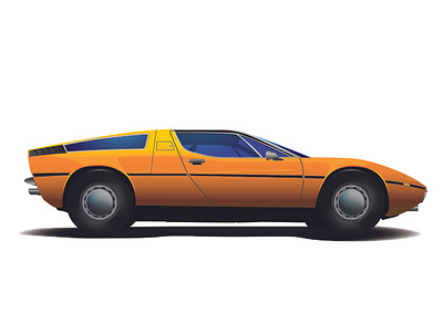 Maserati Bora art clean design digital art graphic design icon illustration illustrator vector