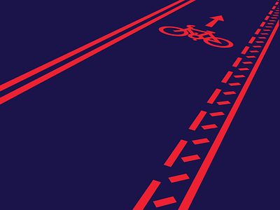 Cycle lane digital art graphic design illustration illustrator minimalist vector wacom