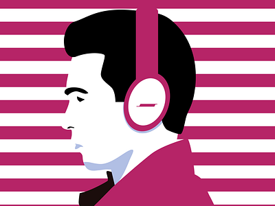 Headphones drawing graphic design illustration illustrator sketch vector