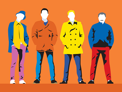 Trainspotting art digital flat illustration illustrator minimalism minimalistic pop art vector wacom