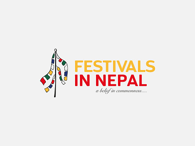 Festivals in Nepal brand design branding communications concept festival logo identity illustration logo logo design