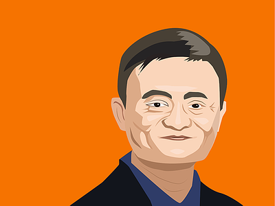 CEO of AliBaba - Jack Ma alibaba jack ma portrait vector