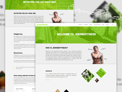 Jeromefitness New Website fitness flexibility health nutrition web design web development website youtube