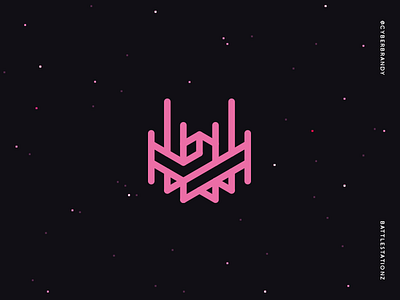 Battlestationz branding geek logo logotype spaceship star wars