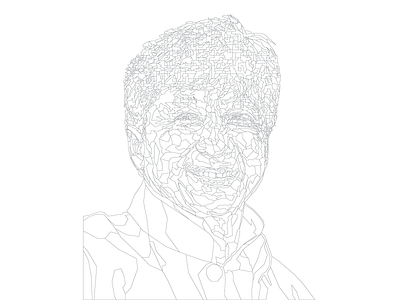 Jackie Chan Outline illustration