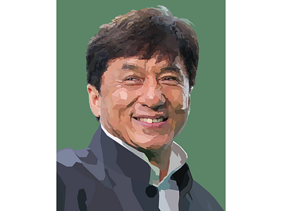 Jackie Chan Portrait illustration vector