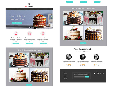 lilicake web design