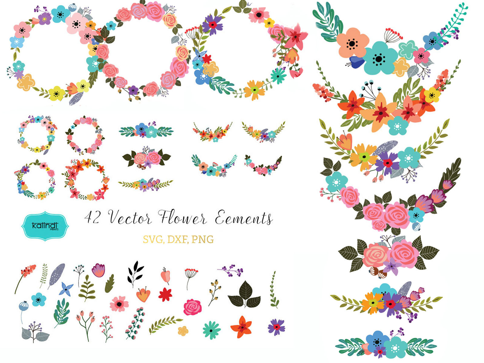 Vector Flowers Design by Nataliya Nikolayeva on Dribbble