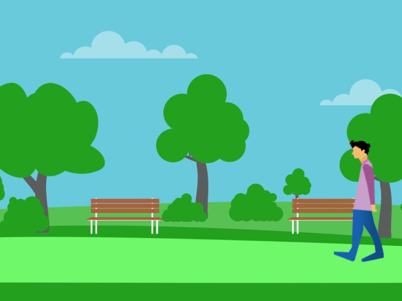 Gif Walk by seva nouval on Dribbble