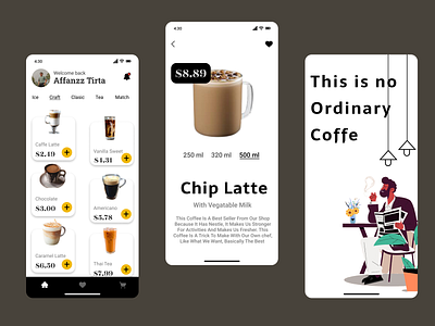 Coffe Maker Mobile App 3d animation app branding graphic design logo mobile motion graphics ui