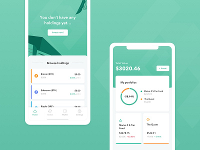 Crypto App app ui ux