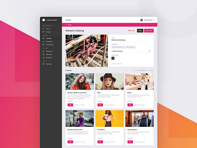 Leaplines admin admin design editor fashion ui ux design webdesign