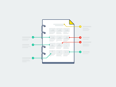 Storyboard quality check. Infographic attention check correct infographic linear notebook outline pages storyboard wrong