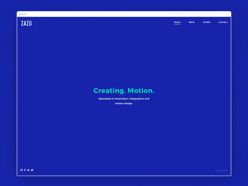 New Home page animation browser design landing mograph motion page ui web