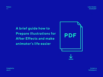 Worflow Guide v1 animation guide illustration mograph outline pdf tips