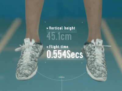 Vertical Jump test after animation athlete data effcts hud mograph motion sports styleframe ui