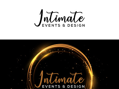 Intimate Events & Design Logo branding design graphic design icon logo typography vector