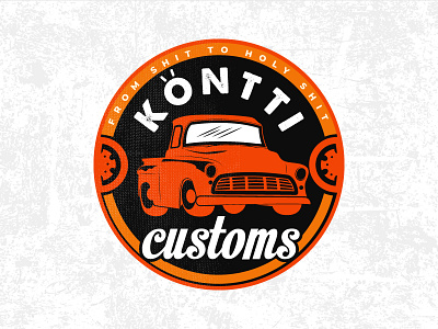 Kontti Customs auto badge car chevy logo truck vintage wheels