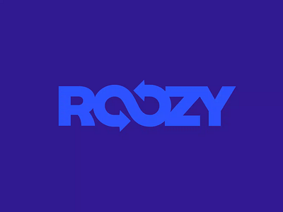 Roozy Logo Animation infinity logo logo animation loop recycle wordmark