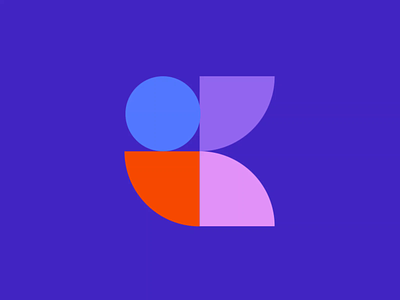 I + K Logo Animation animation ball branding geometric letter i letter k logo mark monogram