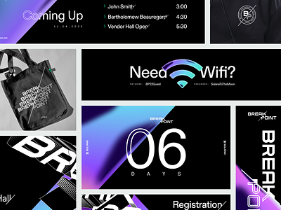 Solana Breakpoint Conference 2022 3d branding design figma gradient identity illustration logo mark vector