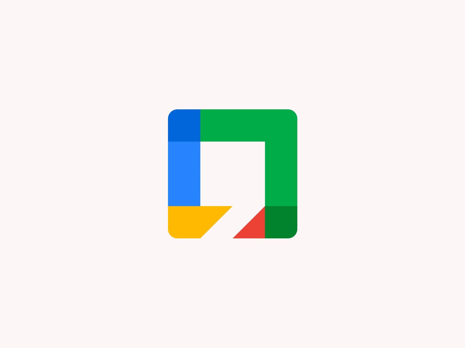 Google Hangouts Logo apostrophe branding design figma identity illustration logo mark negative space vector
