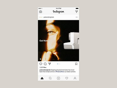 Polaroid - Instagram campaign design digital instagram motion photography polaroid