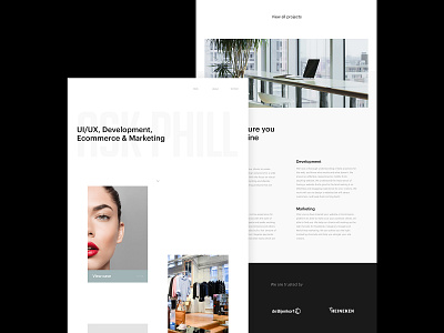 Ask Phill - Desktop design digital studio ui web website