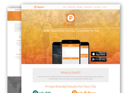 ParkX foundation responsive web design