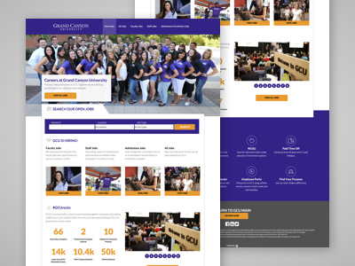 Grand Canyon University - Career Site design foundation responsive website
