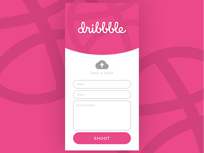 Dribbble Uploader Widget - Just for fun. design dribbble extension fun uiux uploader widget