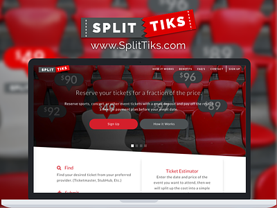 SplitTiks.com beta design newproject stripe tickets ui