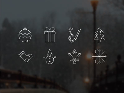 Christmas Outline Icons