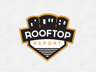 Rooftop Report logo apartment baseball golf illustration logo report sport sports vector wrigley