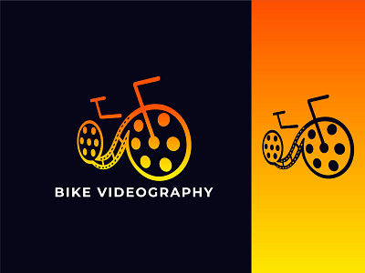 Bike Videography banner bikelogo flatminimallogo gradientlogo logodesign logoinspiration medialogo socialmedia videographylogo
