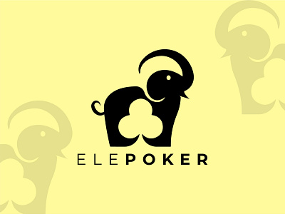 ElePoker animallogo elephantlogo flatdesign gradientlogo illustration logodesign minimallogodesign modernlogo pokerlogo