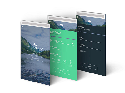 Amigo Outdoor app application design mobile outdoor ui user interface ux visual web design