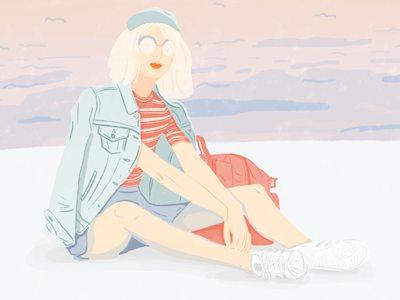 Cute girl :) digitalillustration illustration pastels