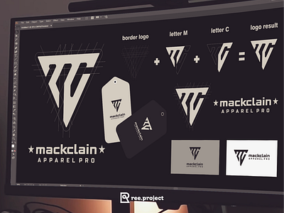 mackclain apparel logo branding