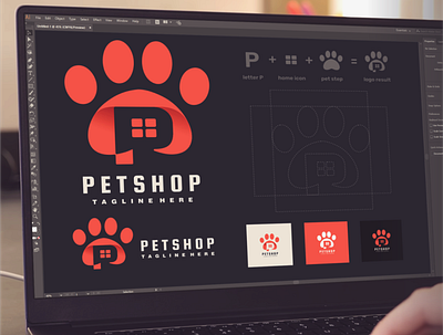 petshop app apparel branding bull design icon illustration logo pet petshop ui vector