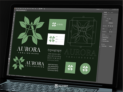 aurora beauty app apparel branding bull design icon illustration logo ui vector