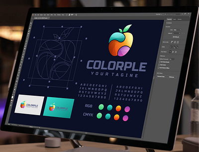 colorple logo app apparel apple branding bull design digital icon illustration logo ui vector
