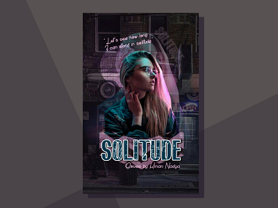 Solitude cover design illustration typography