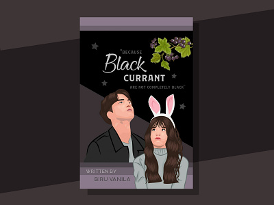 Cover Blackcurrant cover design illustration typography
