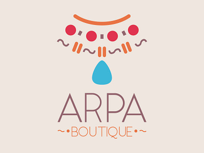 Arpa Boutique arpa beads boutique branding fashion logo minimalist