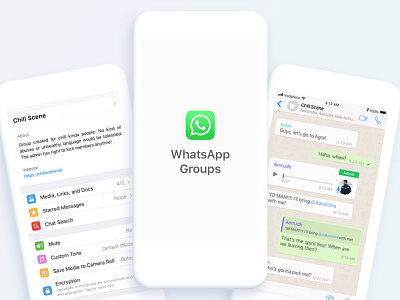 Whatsapp Groups Reimagined ios material ui ux whatsapp