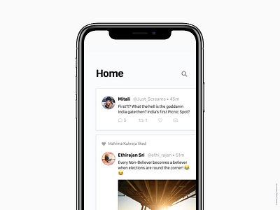 Twitter Redesign – Concept app design ios material twitter ui ux