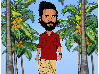 NJ- Neeraj Madhav design illustration