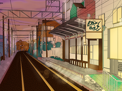 Rails 3d animation anime art book covers branding design graphic design illustration japan realism