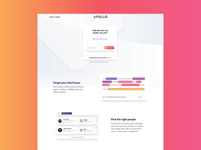 Sign Up Landing Page
